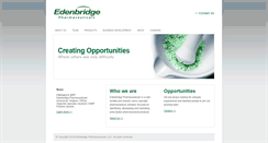 Desktop Screenshot of edenbridgepharma.com